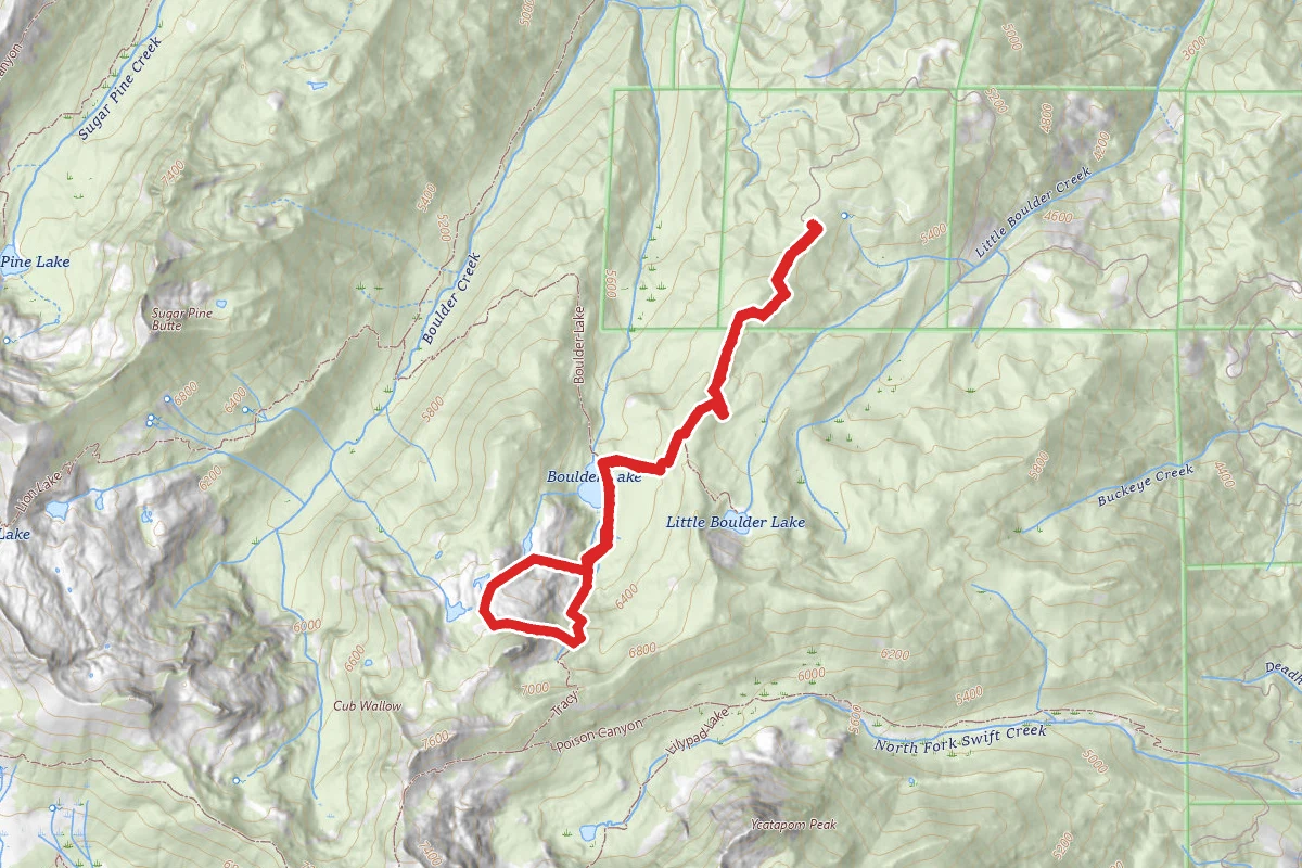 Tapie, Found and Lost Lakes Trail