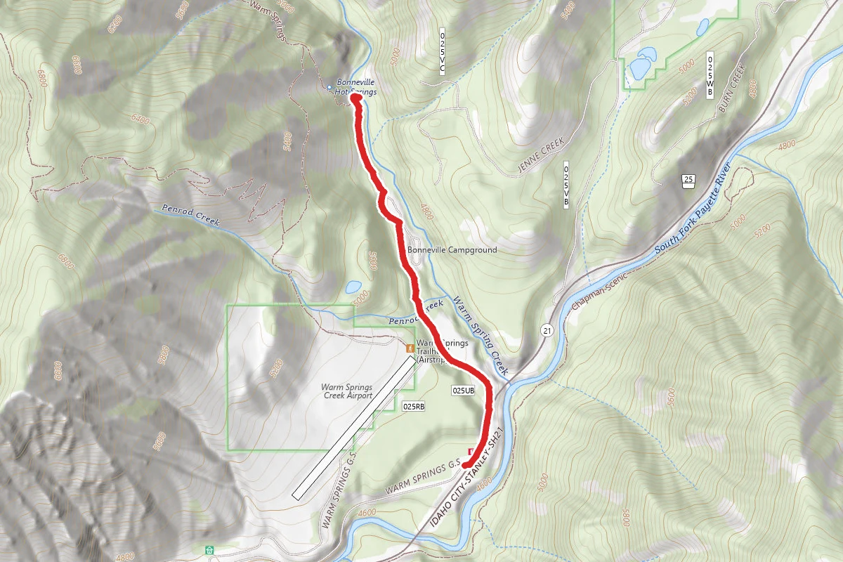 Bonneville Hot Springs Snowshoe Trail