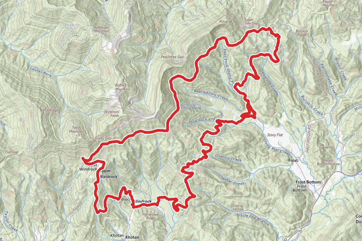 Windrock 2 and 16 OHV Trail