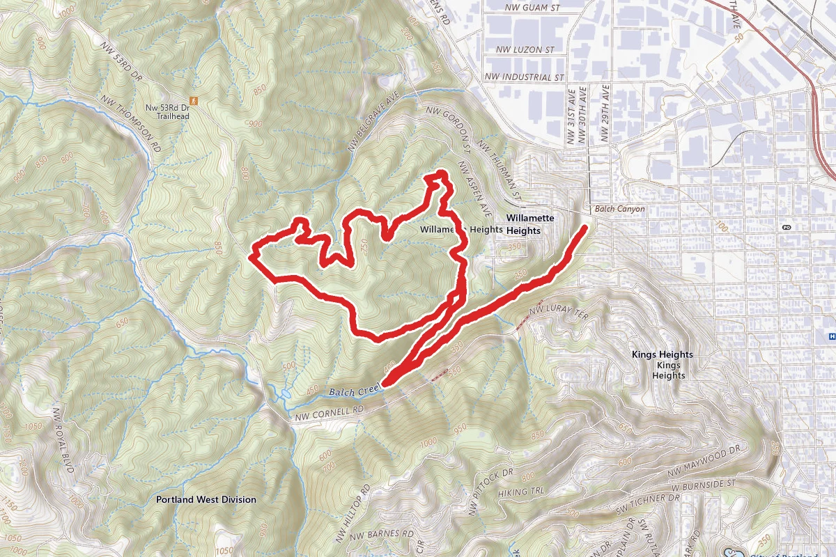 Balch Creek & Wildwood Trail Loop