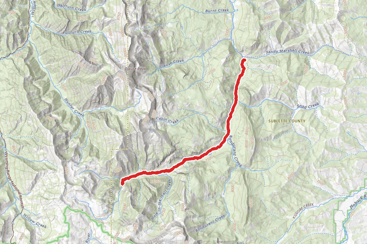 Cliff Creek Falls Trail