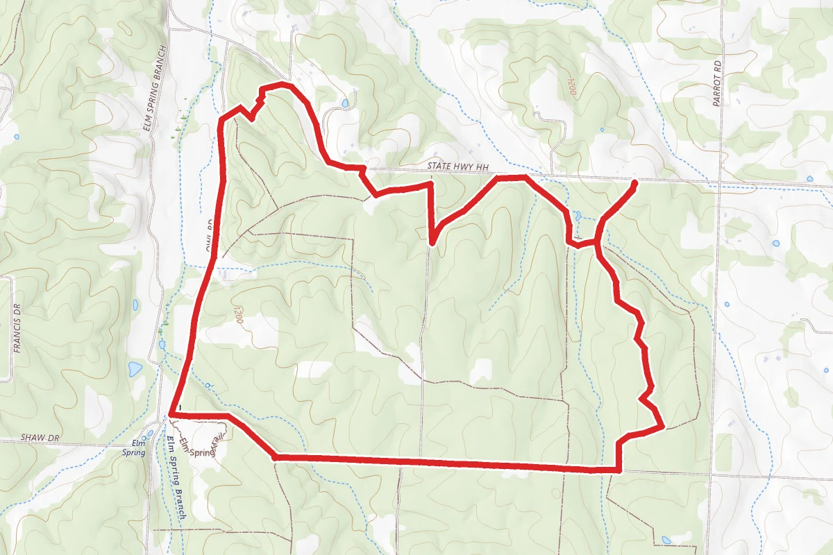 Elm Spring Horse Trail Loop