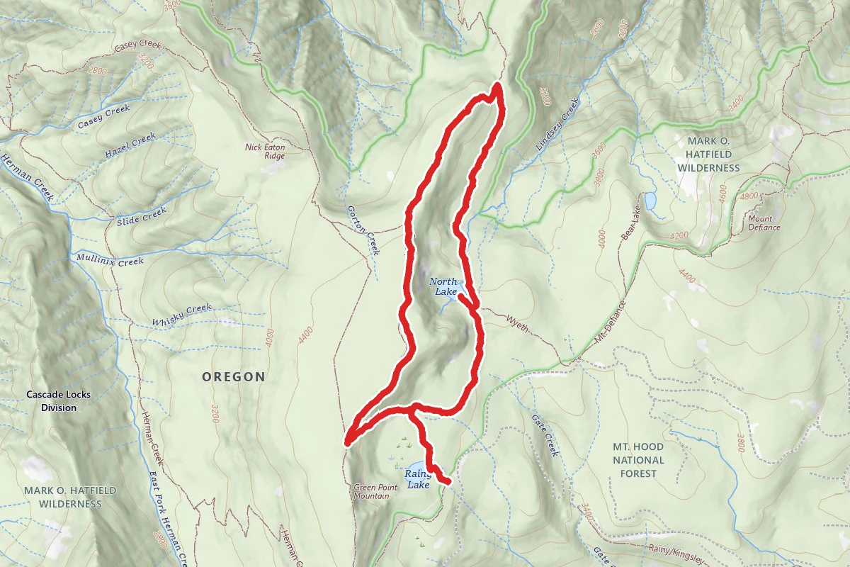 Rainy Lake and North Lake Green Point Ridge Loop
