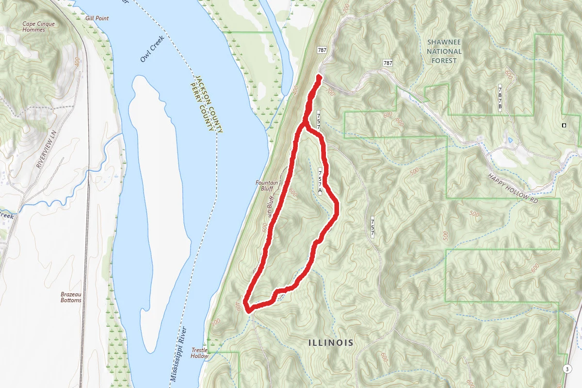 Fountain Bluff Powerline Trail (SNF 304)