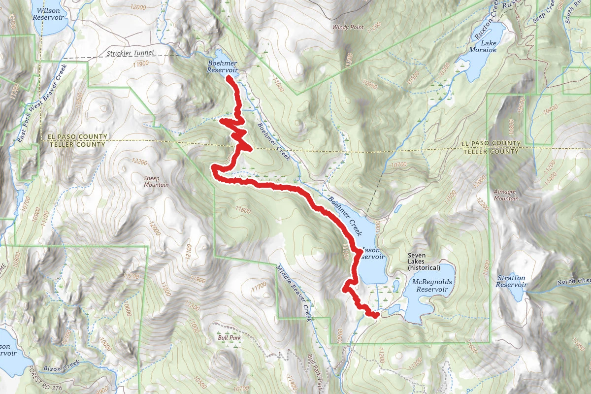 Mason Reservoir to Boehmer Creek