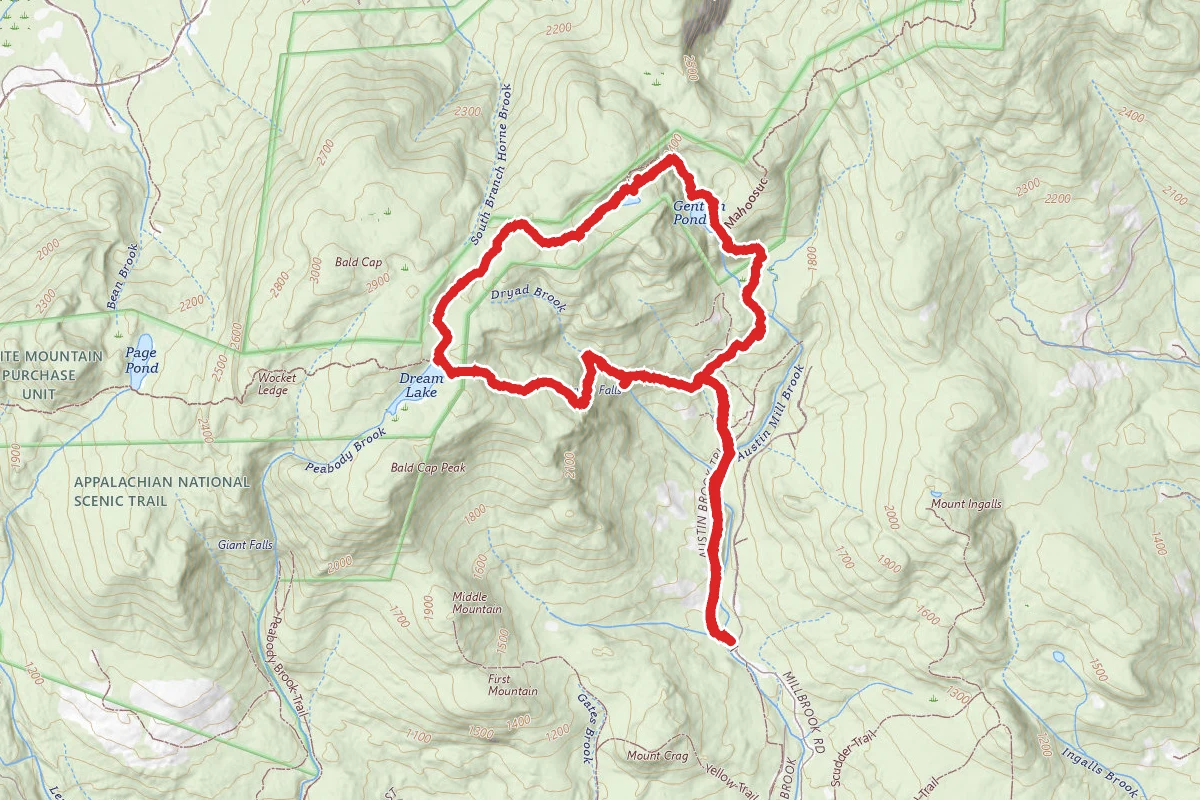 Dryad Falls and Mahoosuc Trail