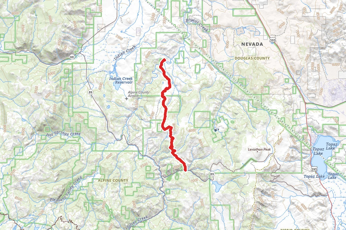 Barney Riley to Carson River Hot Springs