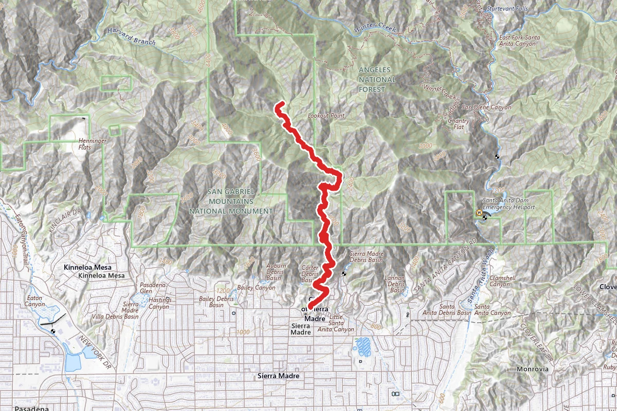 Orchard Camp via Mt Wilson Trail