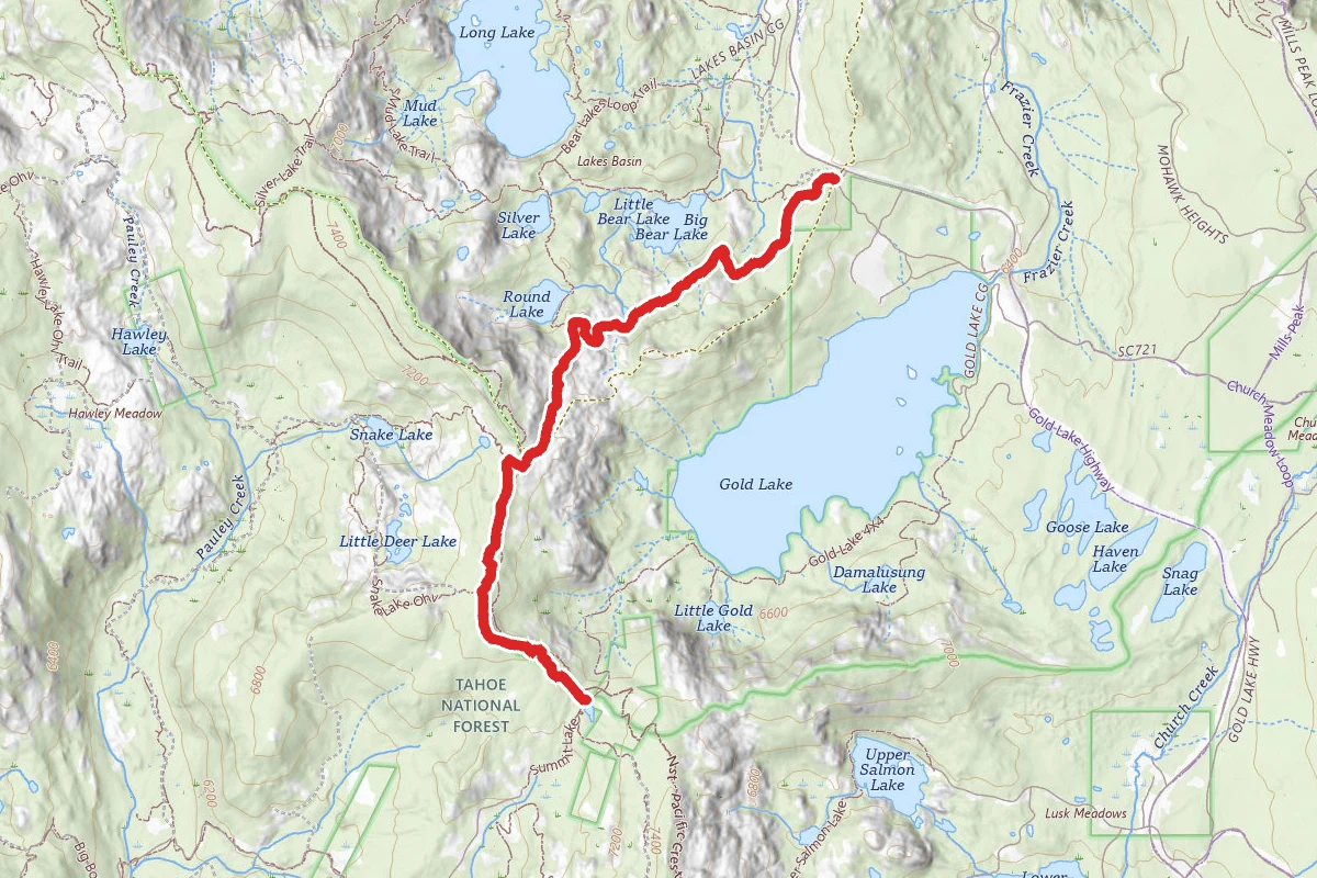 Lakes Basin to the PCT