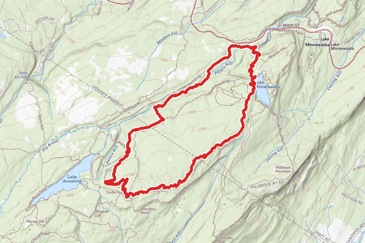 Mossy Glen to Upper Rainbow Falls to Escarpment Loop