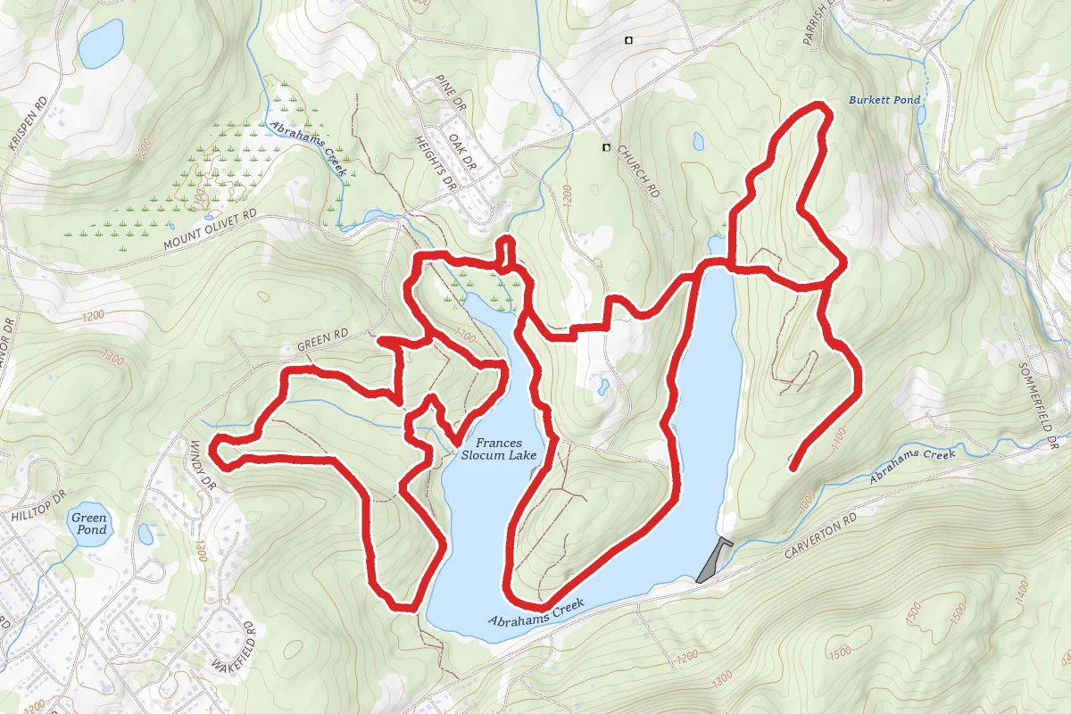 Campground, Larch Tree, Maconaquah, Doe to Lakeshore Trail