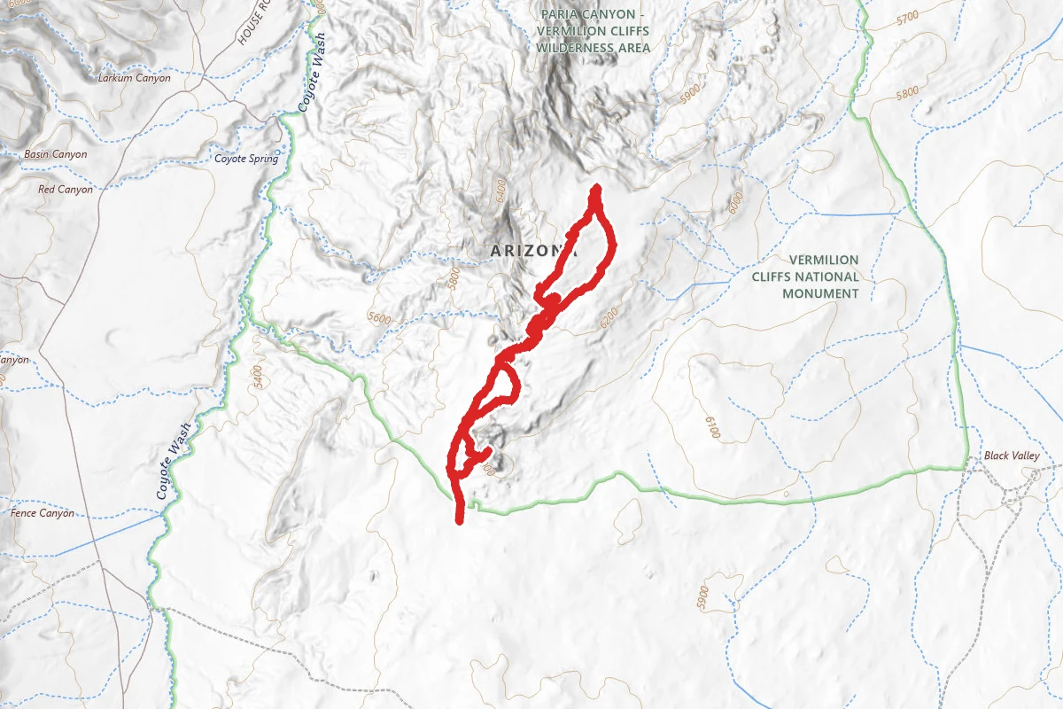 Paw Hole to Cottonwood Lookout