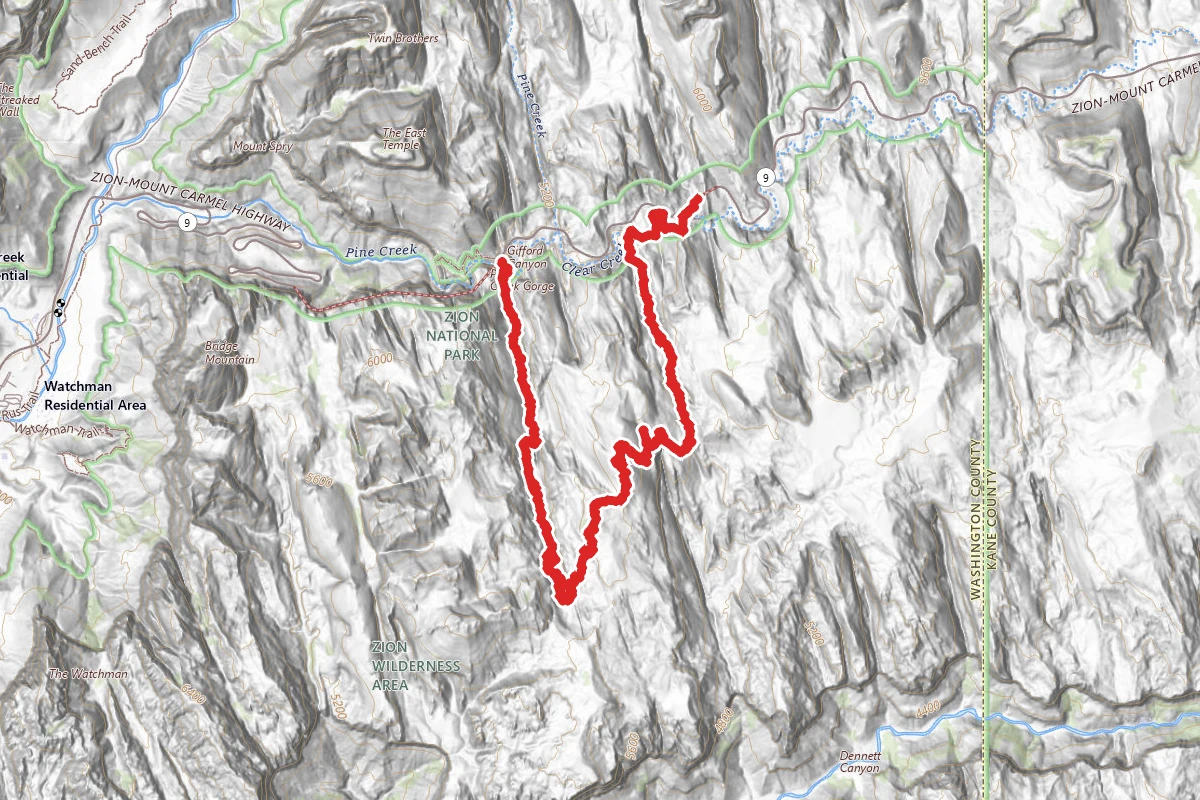 Parunuweap Pass Trail