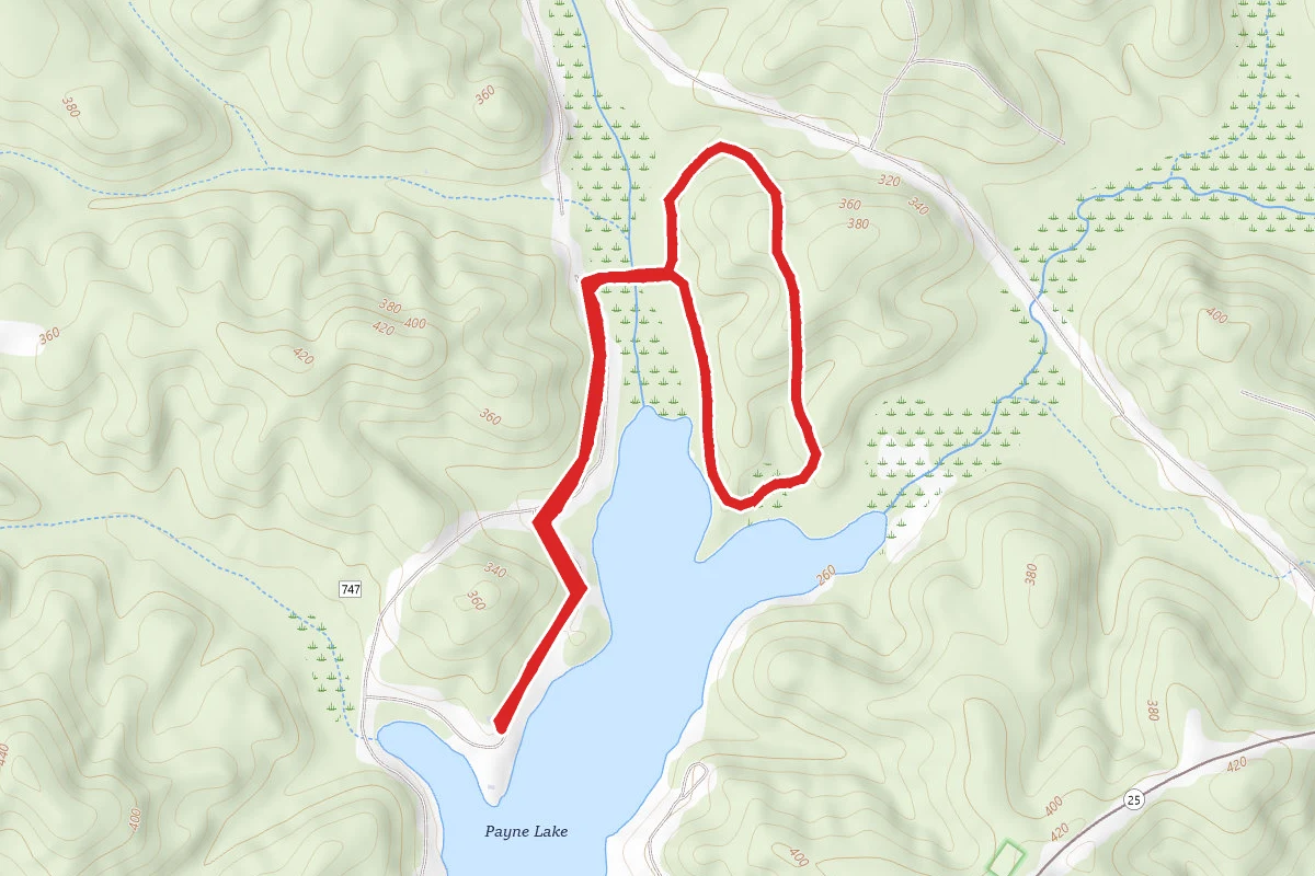 Payne Lake Nature Trail From Westside Campground