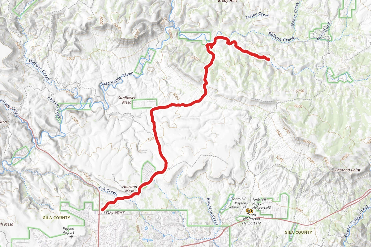 Houston Mesa and Pyeatte Draw OHV Trail