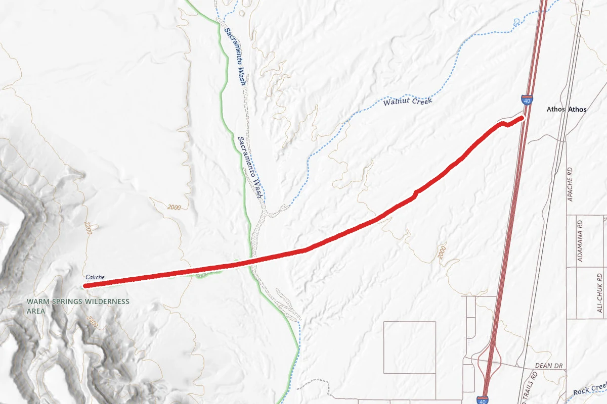 Caliche Warm Spring OHV Route