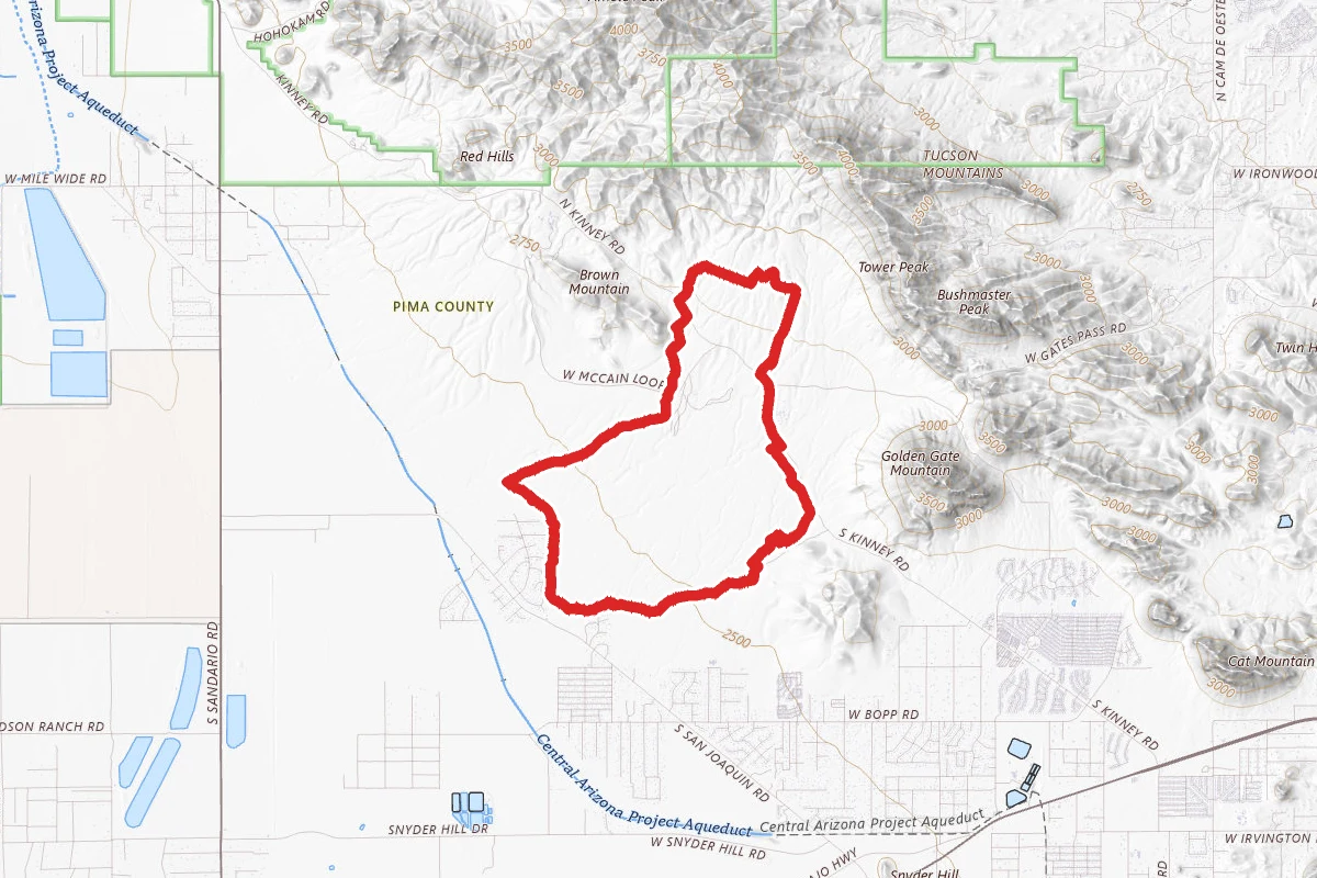 Ironwood, Creosote, Well Road, Cougar Loop Trail