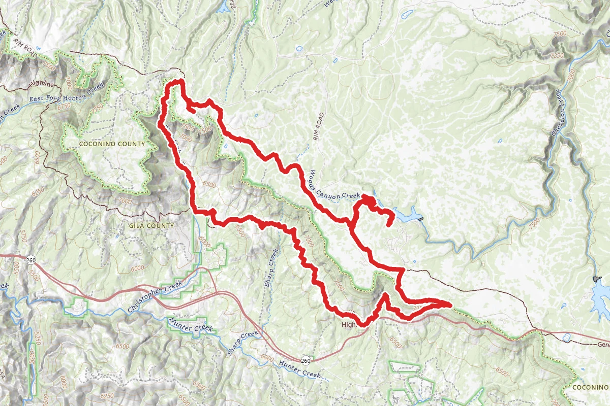 Mogollon Rim and Woods Canyon Lake MTB Loop