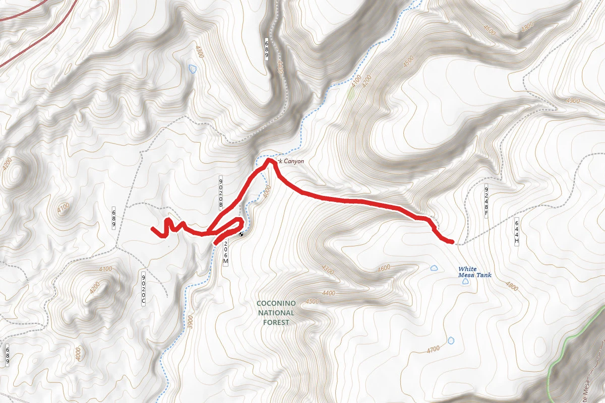 White Mesa Tank Trail