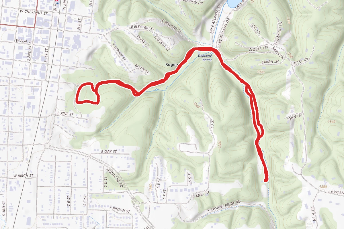 Pleasant Ridge to Frisco Springs Trail