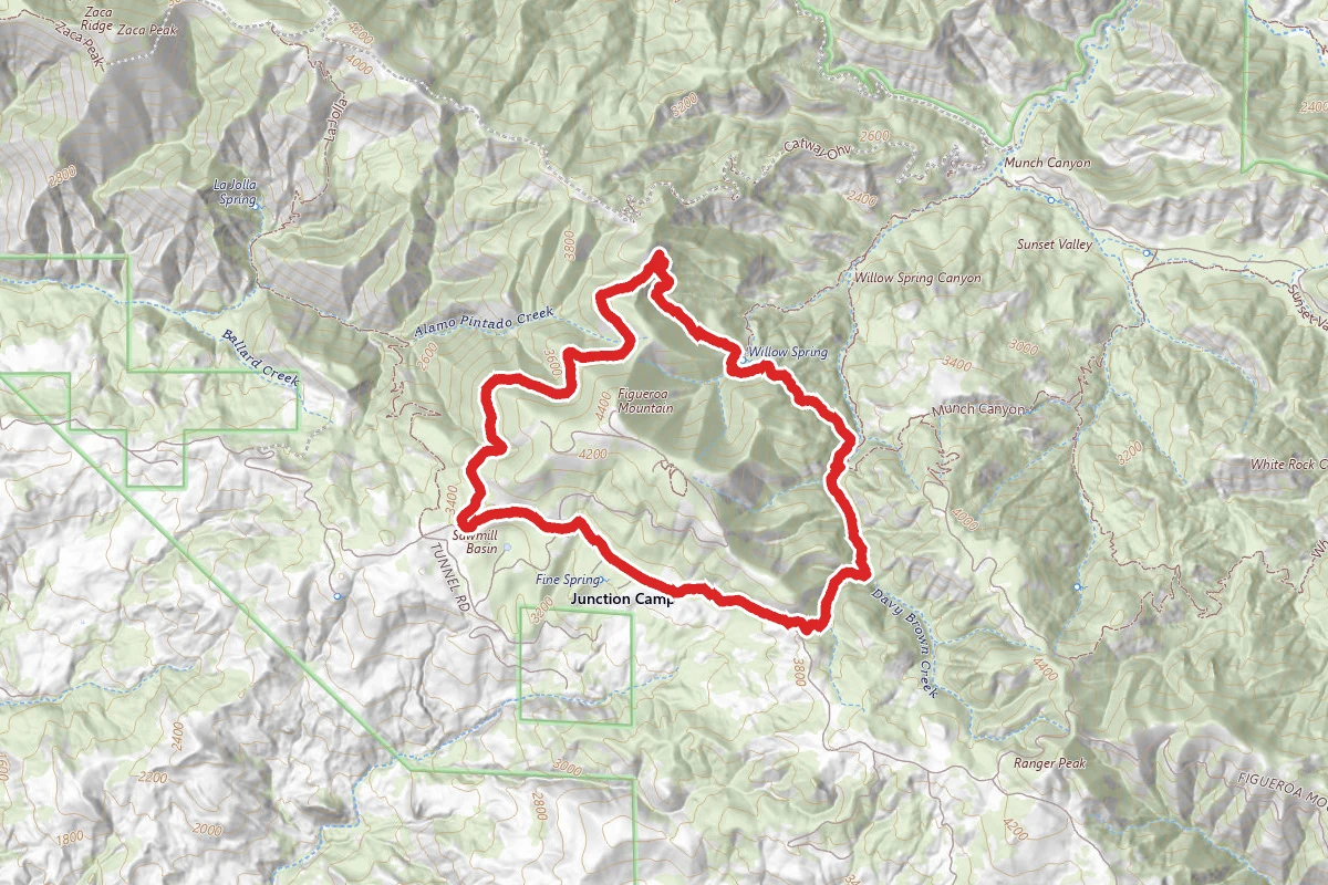 Catway Jeep Trail, Willow Spring, Davy Brown Loop