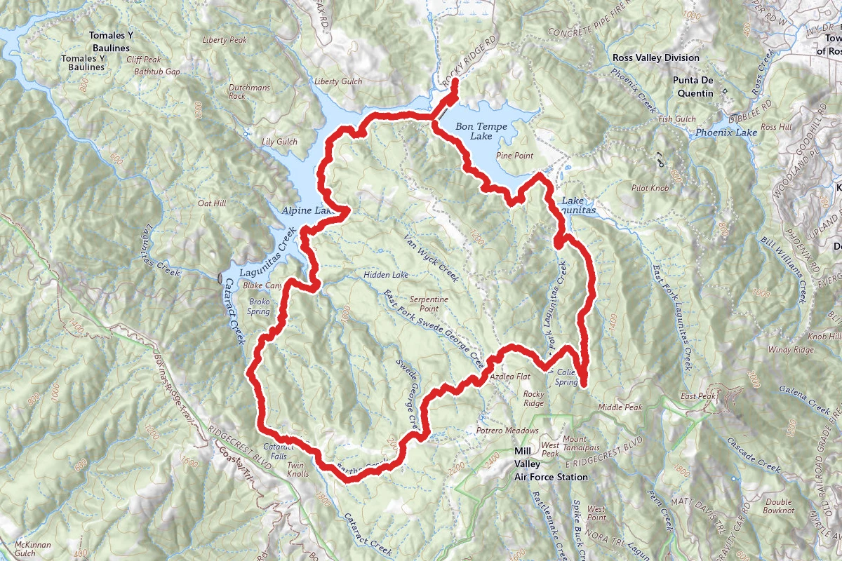 Bon Tempe and Alpine Lake Watershed Loop