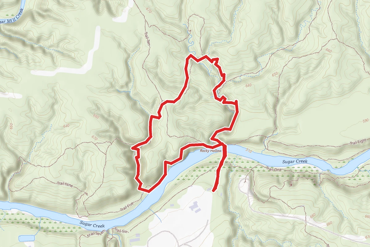 Trail #3 at Turkey Run State Park