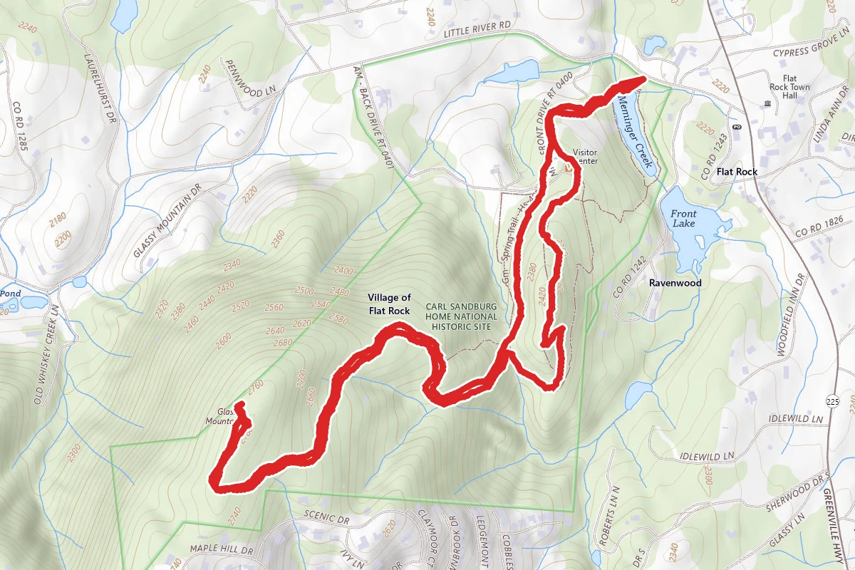 Big Glassy Trail to Little Glassy Mountain Trail Loop