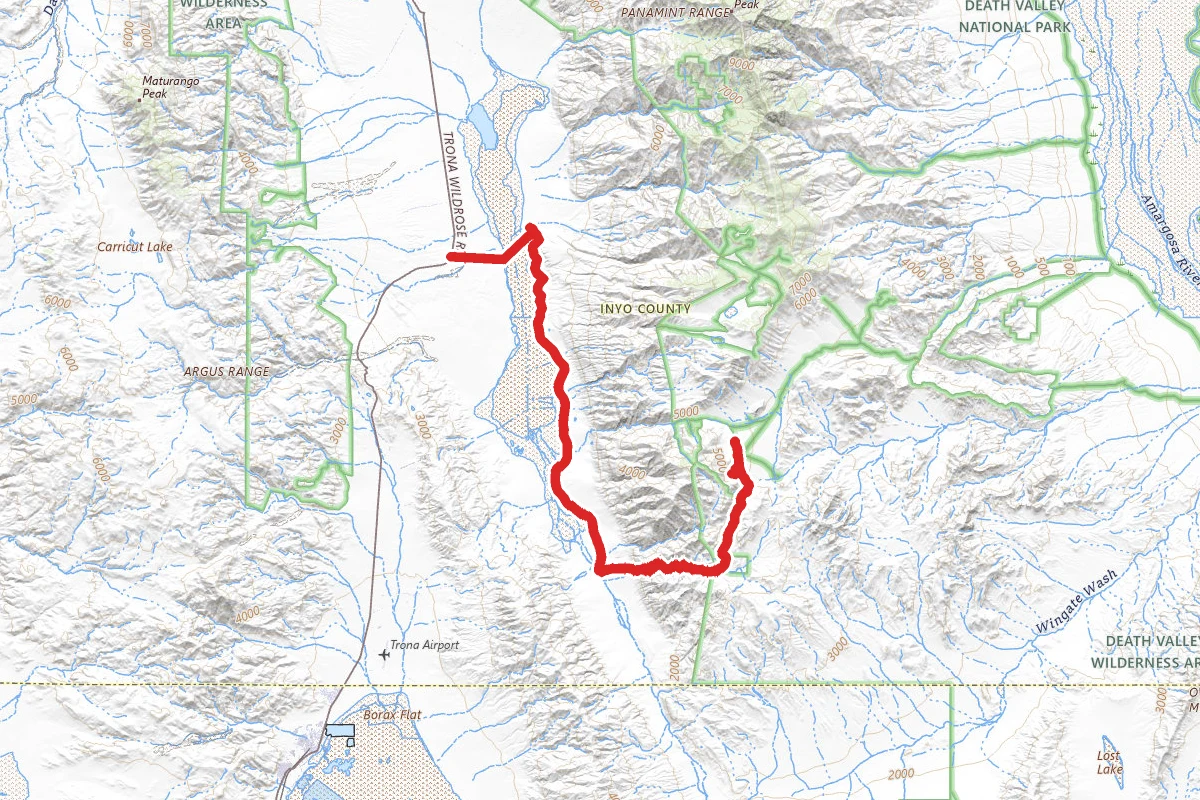 Goler Wash and Mengal Pass Route