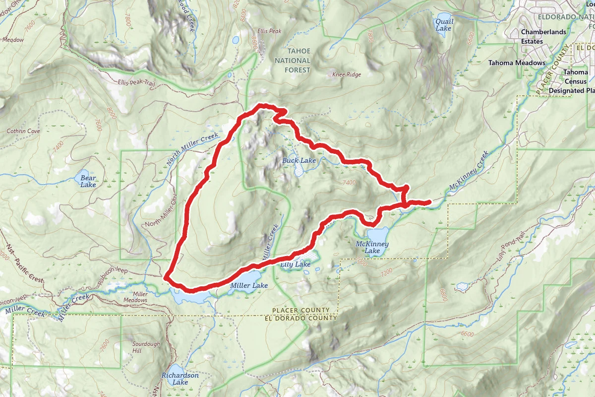 Lily and Buck Lake Loop