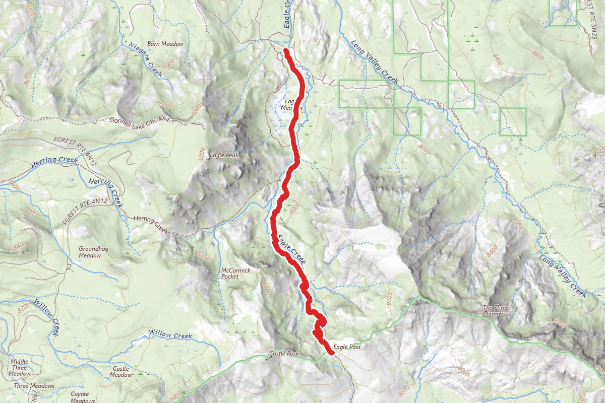 Martin Cow Camp to Eagle Ridge