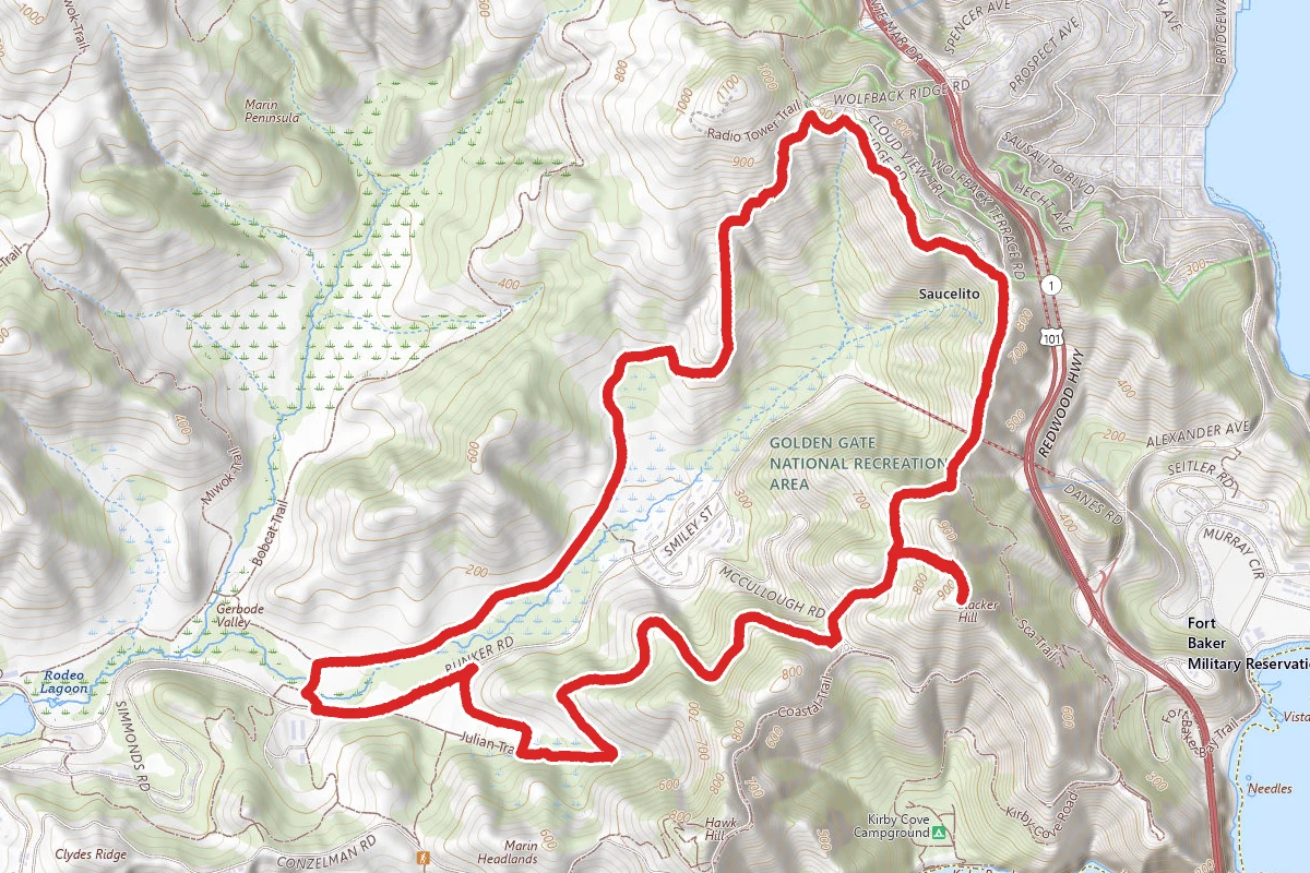 Rodeo Valley Loop and Slacker Hill
