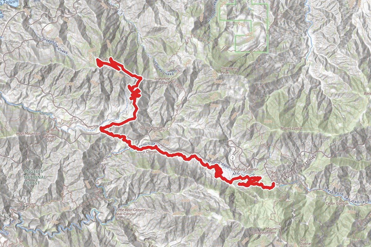 Gabrielino NRT to Josephine Peak