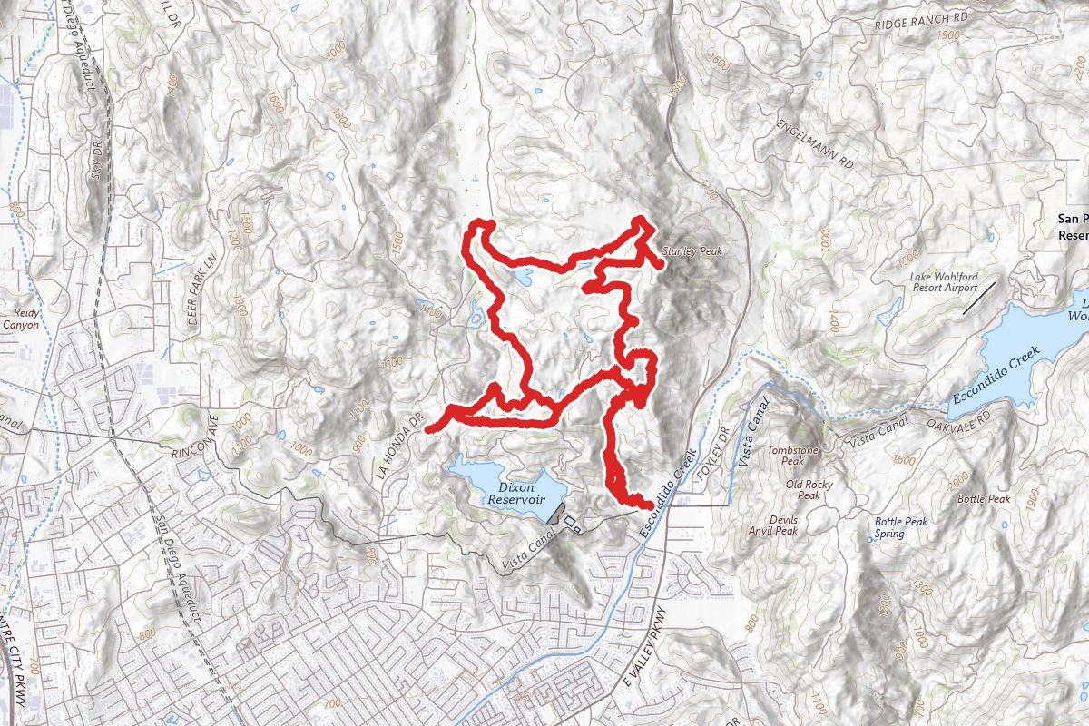 East Ridge Trail to Coyote Run