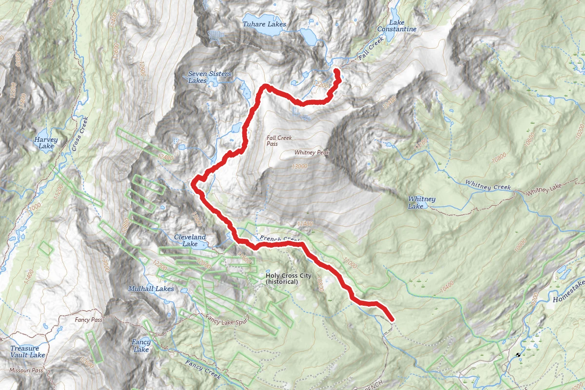 Diversion Dam to Fall Creek Pass