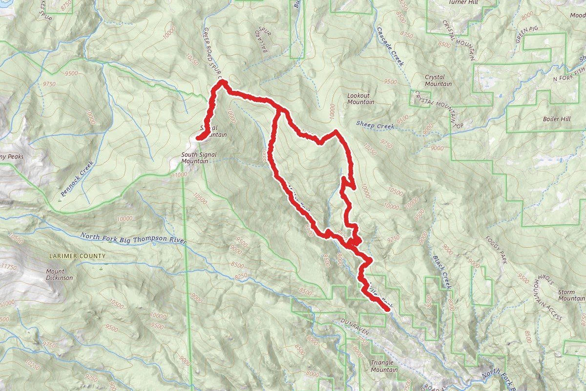 Miller Fork, Signal Mountain, and Donner Pass Loop Trail