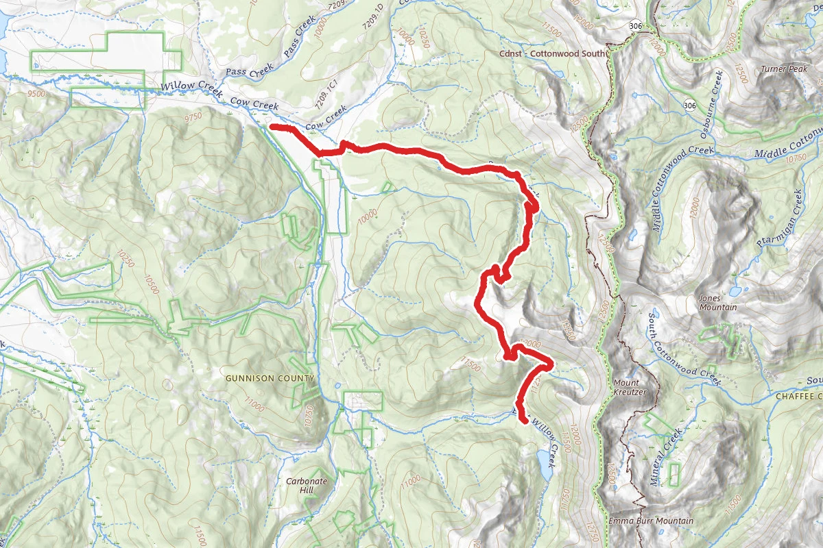 Sanford Trail to Timberline Trail