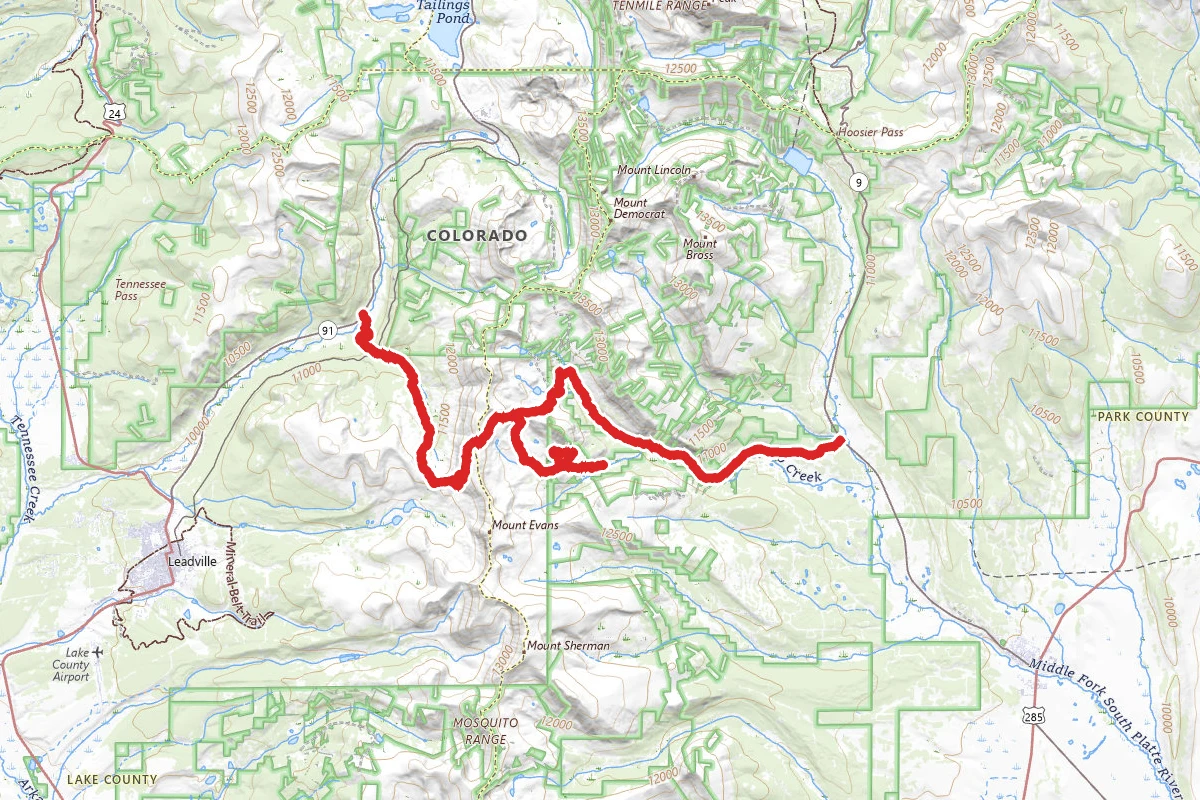 Mosquito Pass, South London Mine, and Birdseye Gulch OHV Trail