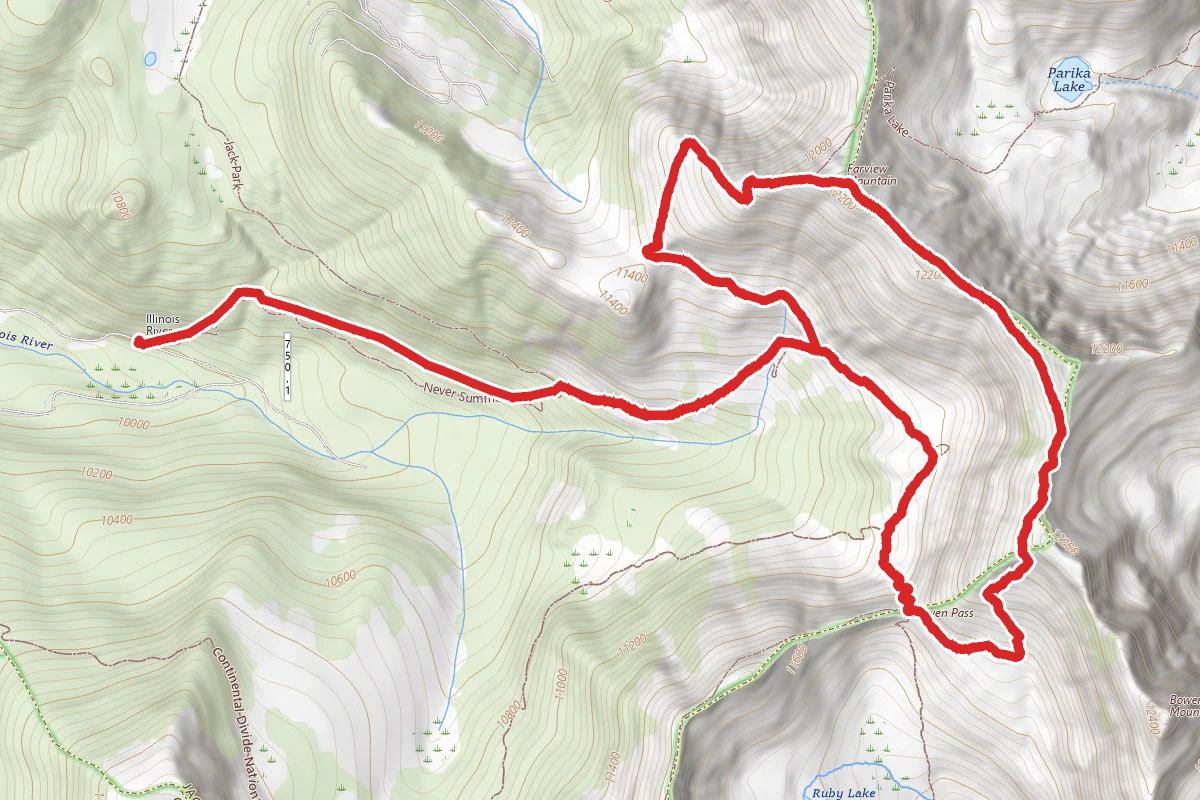 Fairview Mountain to Bowen Pass