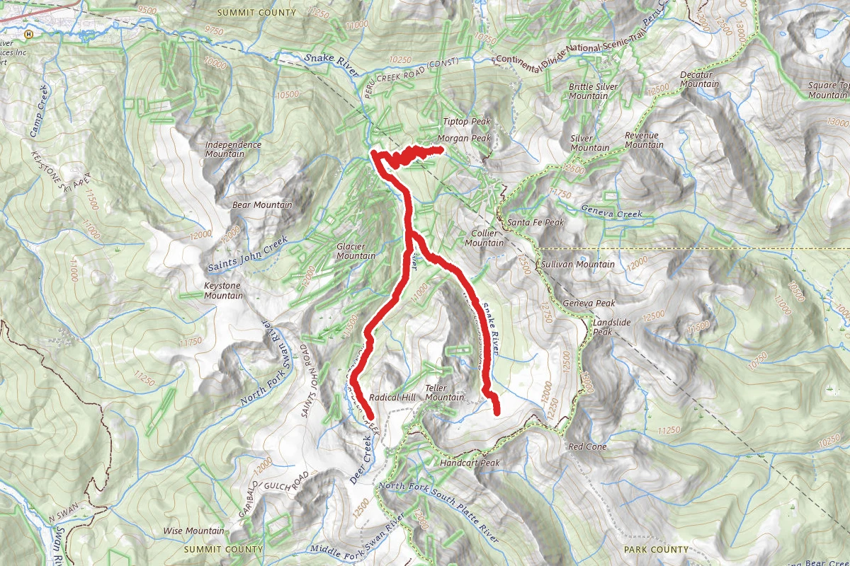 Webster Pass, Deer Creek, and Santa Fe Peak OHV Trail