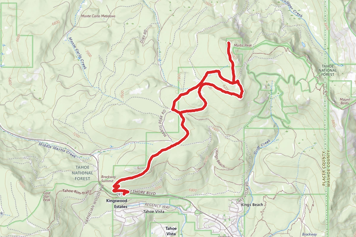 Martis Peak Trail