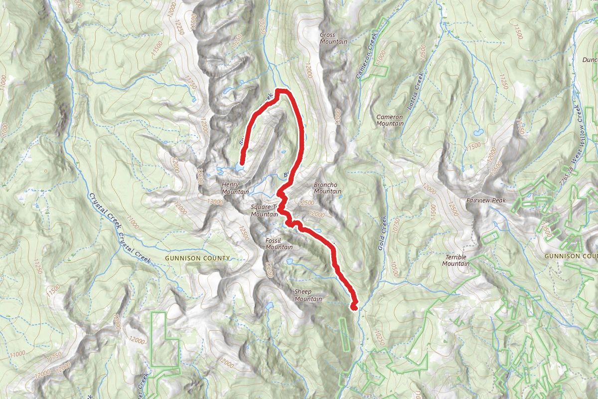 Henry Lake via South Lottis Trail from Gold Creek Campground