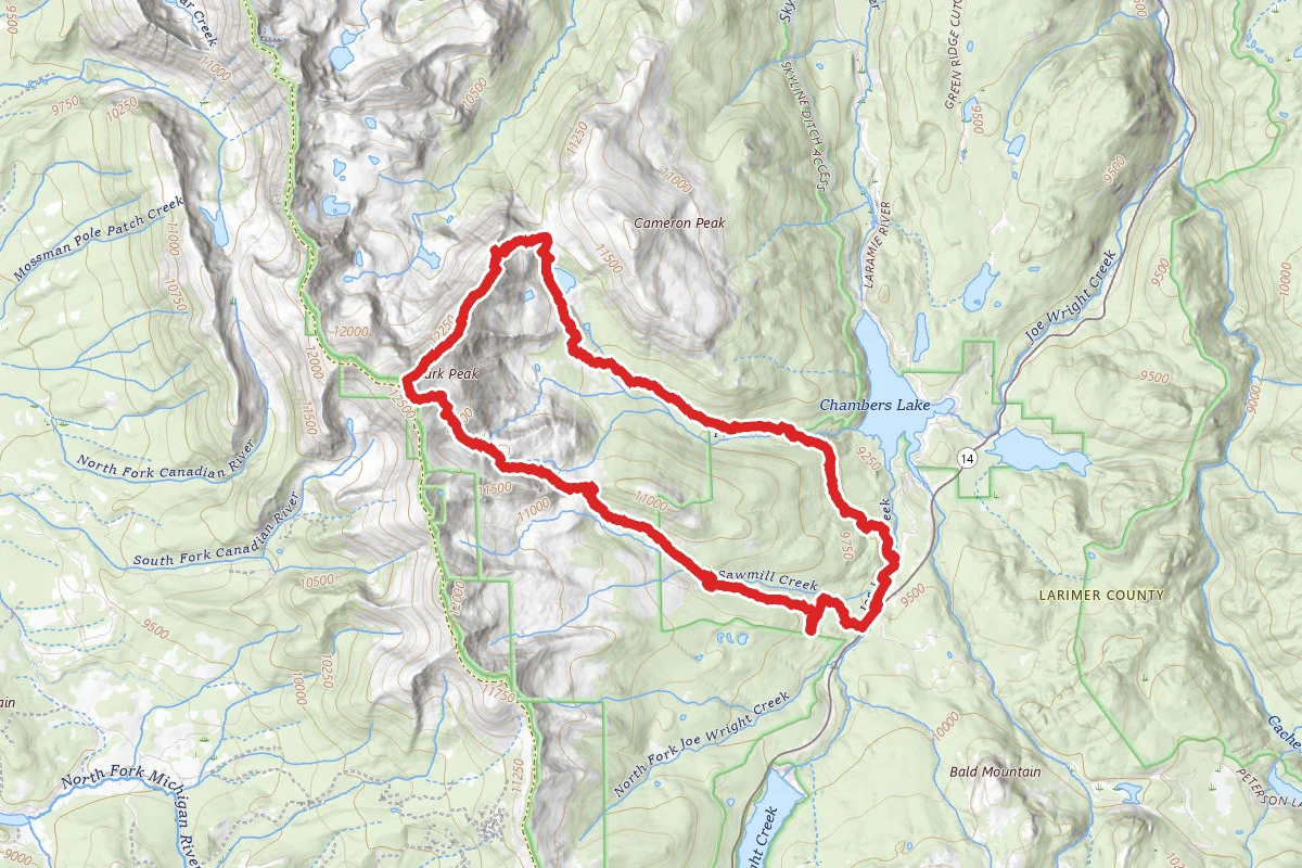 Blue Lake Trail and Clark Peak
