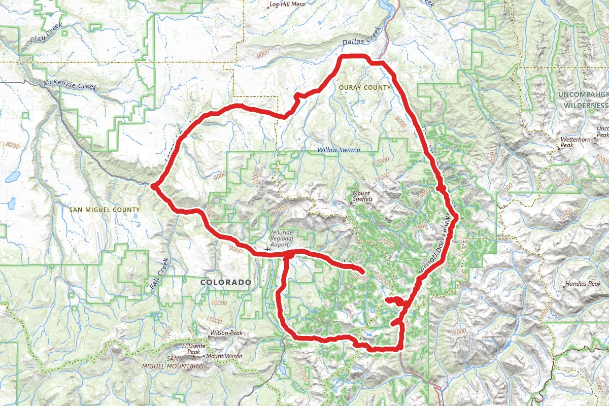 Black Bear to Ophir OHV Loop