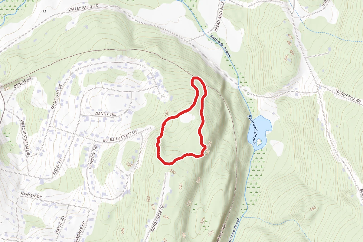 Boulder Crest and Valley Falls Loop