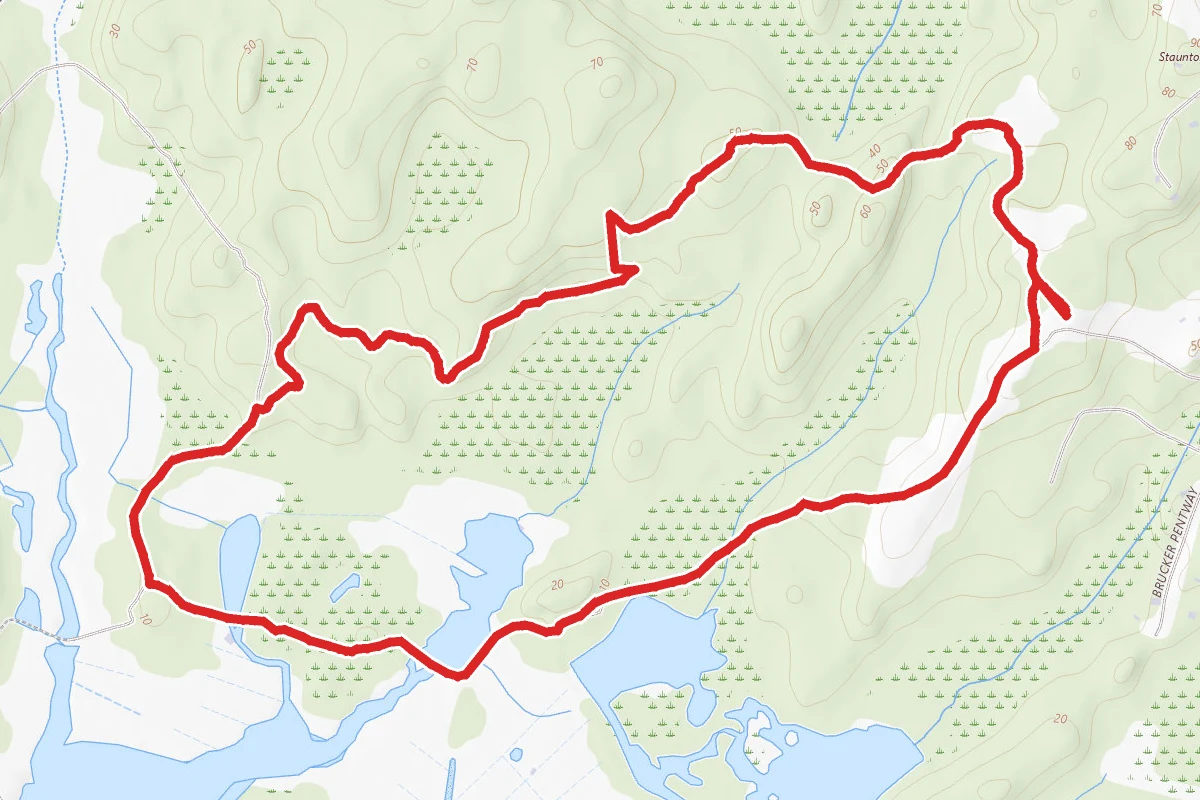 North, West, South and East Fire Road Loop