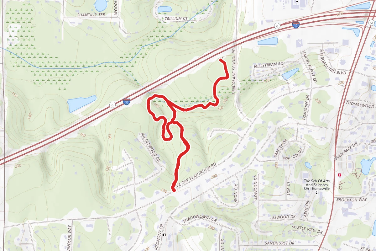 Timberlane Ravine Mountain Bike Trail
