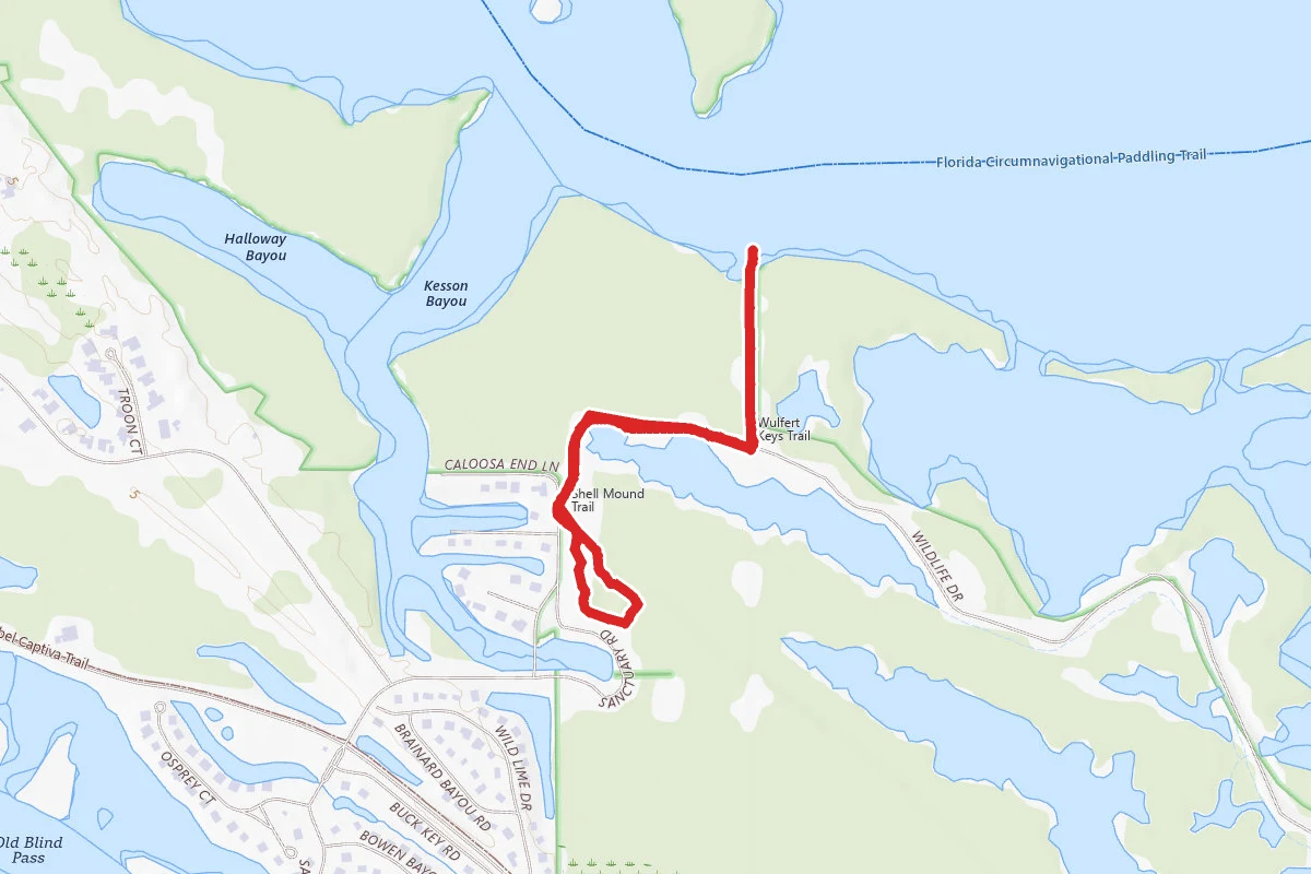 Wulfert Keys Trail and Calusa Shell Mound Trail