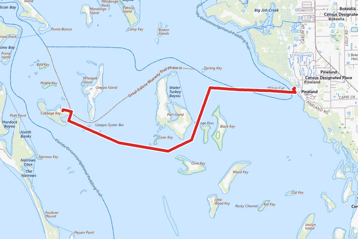 Cabbage Key from Pine Island
