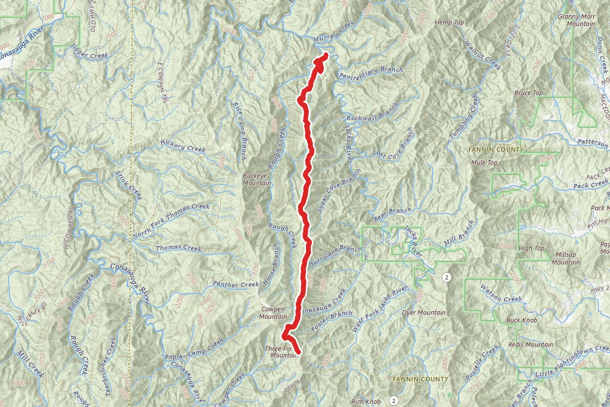 Rough Ridge to Jack's River